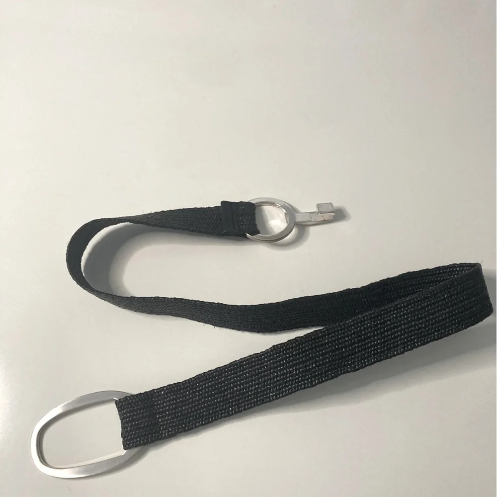 Black Belt with Silver Clasp Buckle 41” Length